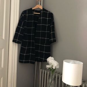 Windowpane Check Coat